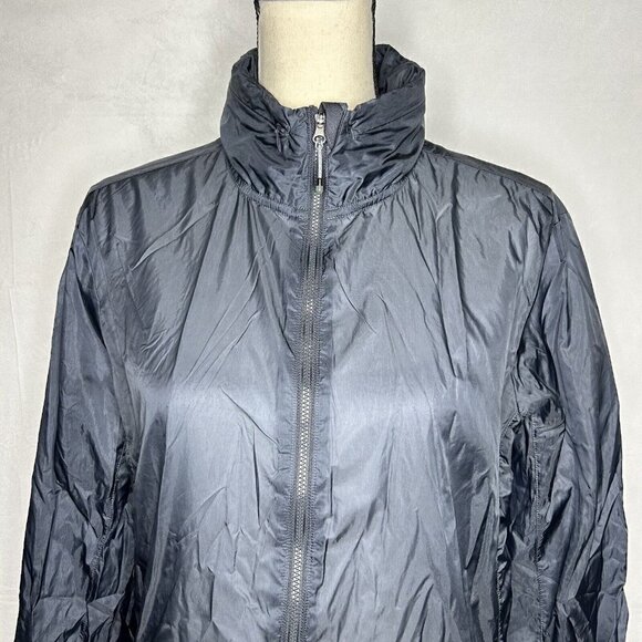 Victoria's Secret Sport Zip Up Navy Long-Sleeve Hooded Lightweight Jacket Sz XS - Picture 2 of 9